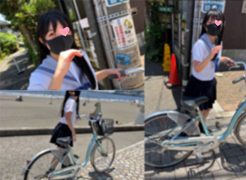 黒髪清楚系【個撮】K県立湘南女子K②_学校帰りの制服美小女とパパ活_中出し×2※所持に関して責任負いません gallery photo 1