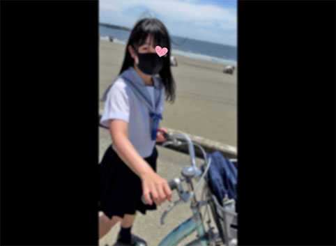 黒髪清楚系【個撮】K県立湘南女子K②_学校帰りの制服美小女とパパ活_中出し×2※所持に関して責任負いません gallery photo 2