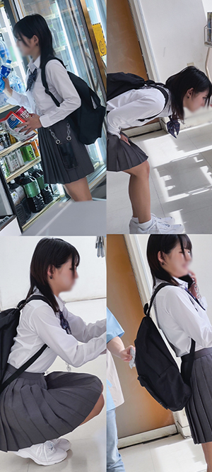 【万〇き少女】黒ギャルJK③ 店舗内お仕置きセックス gallery photo 1