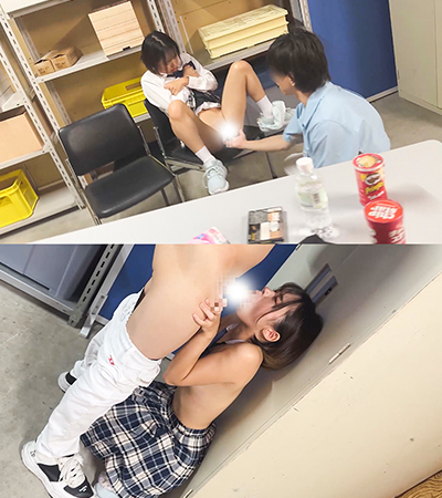 【万●きトラップ】スポーツ少女 コンビニ内でお仕置き生セックス 膣内射精 gallery photo 3