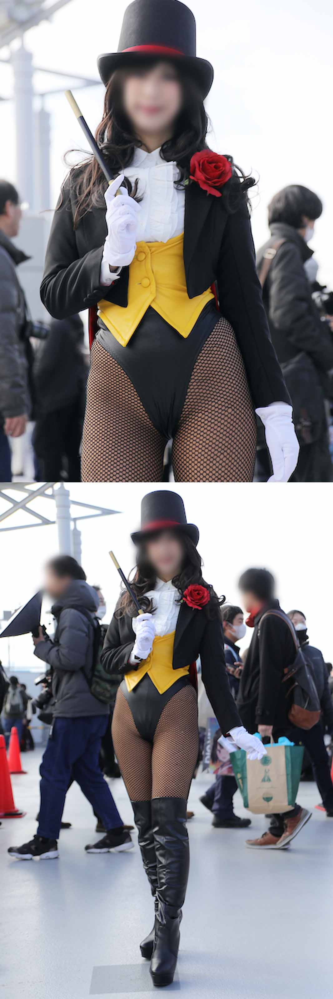 【写真】むっちり太もも高身長の美貌のマジシャン風なハイレグバニーなコスプレイヤー　高画質69枚！ gallery photo 5