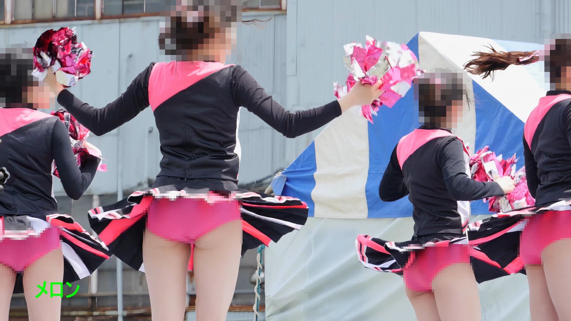 祭りだチア vol.41 【4K】 JDチアダンス ピュアなお嬢さんが見せるピンクのアンスコにそそられます！