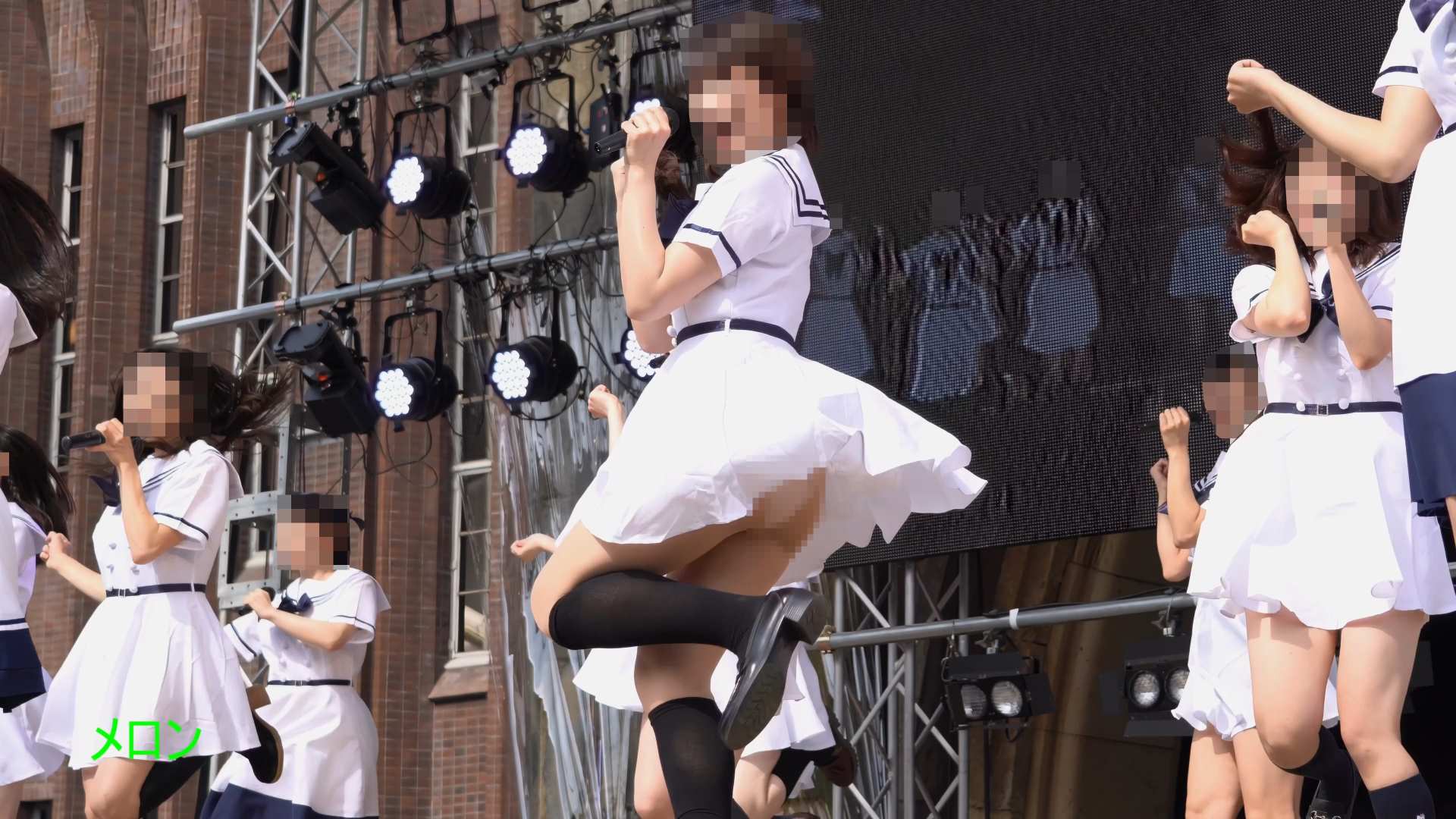 祭りだダンス vol.2 【4K】 白のセーラー服 まさかの白P食い込み！！！アイドルダンス