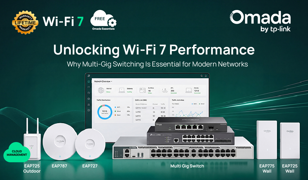 TP-Link EAP773 Tri-Band Ceiling Mounted WiFi 7 Access Point (9.2