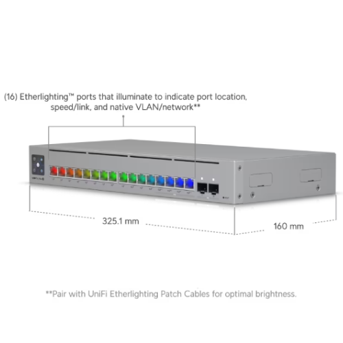 Ubiquiti USW-Pro-Max-16-PoE-180W UniFi 16-Port L3 Managed 1 Ubiquiti USW-Pro-Max-16-PoE-180W UniFi 16-Port L3 Managed 1