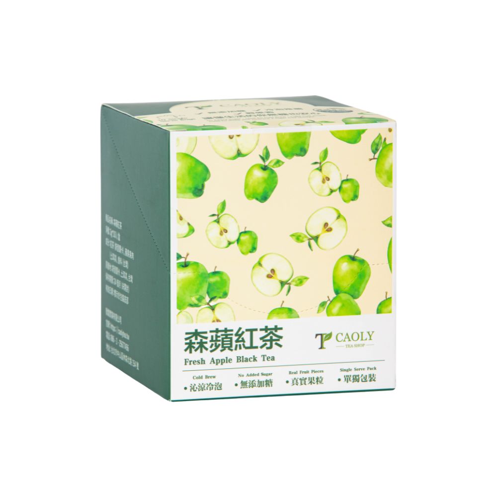 飛行積金-CAOLY TEA 茗窖茶莊果語系列-森蘋紅茶茶包3gx10入(水果茶/青蘋果冷/熱泡/果乾/茶葉)