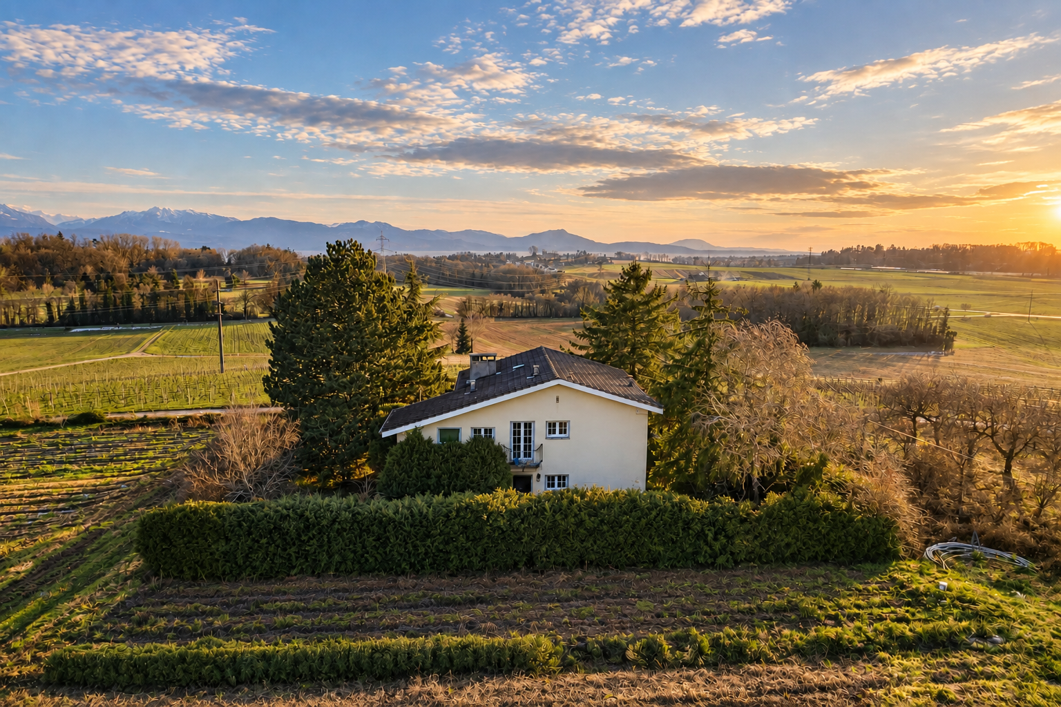 BREMBLENS - Maison individuelle avec vue sur le Lac et les montagnes