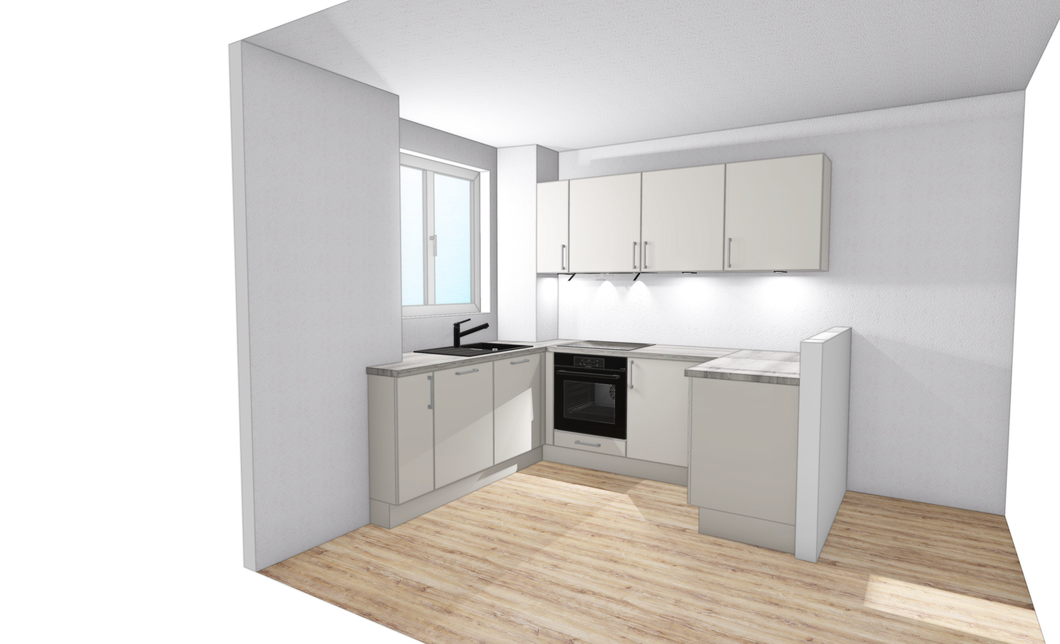 Appartement 2,5 pièces avec cuisine neuve