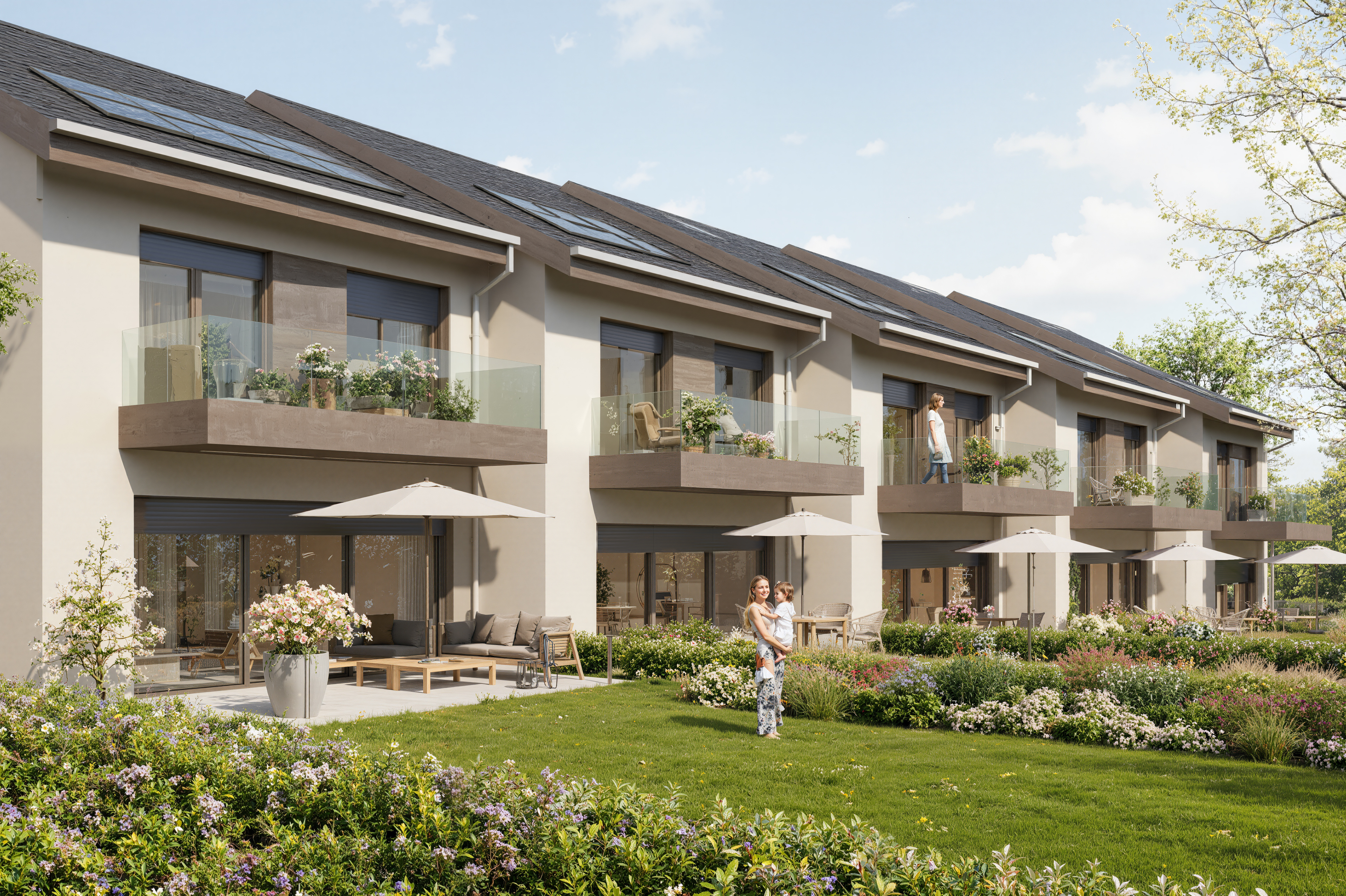 MONTHEROD - Nouvelle promotion de 5 villas contiguë - Villa A & E