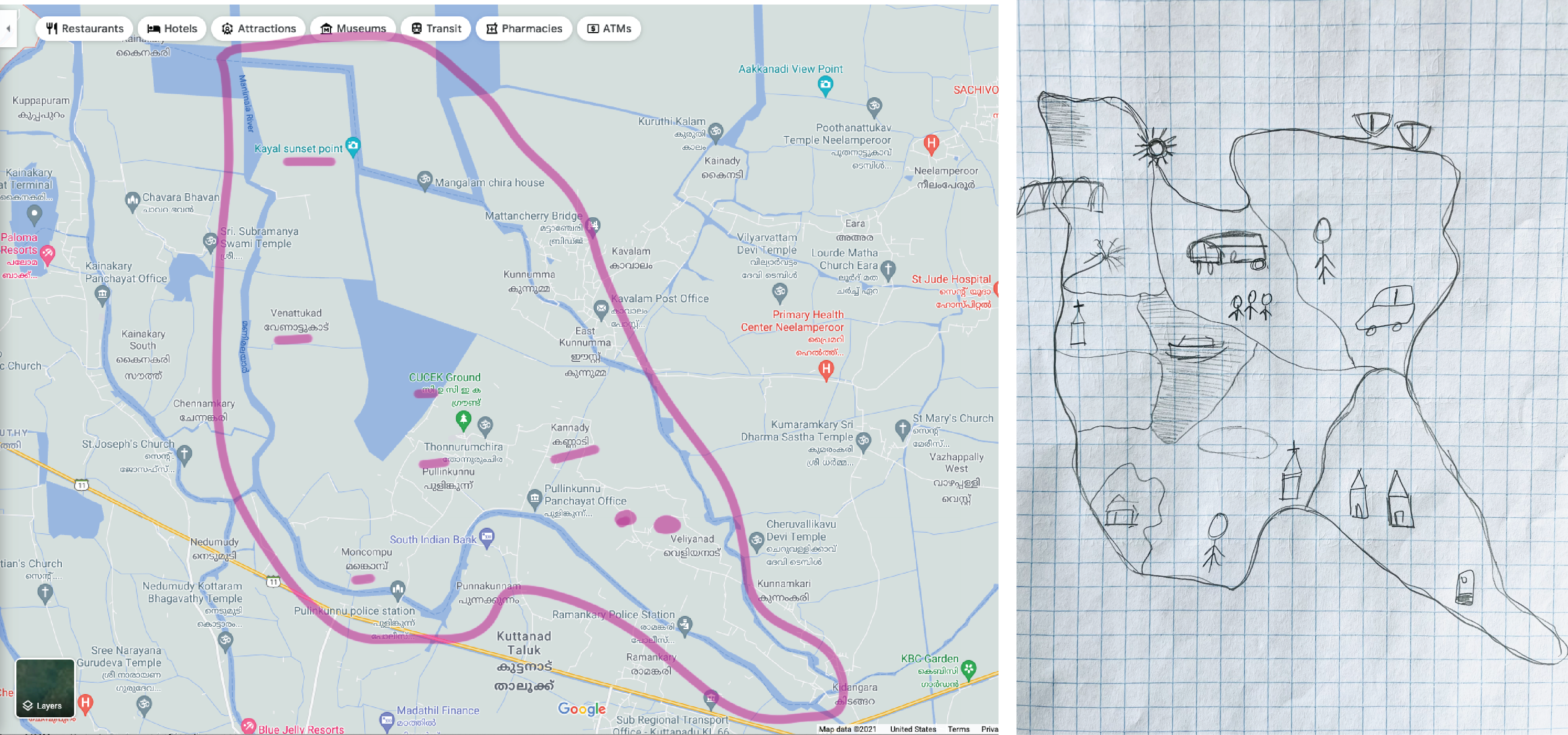 Alapuzha Map