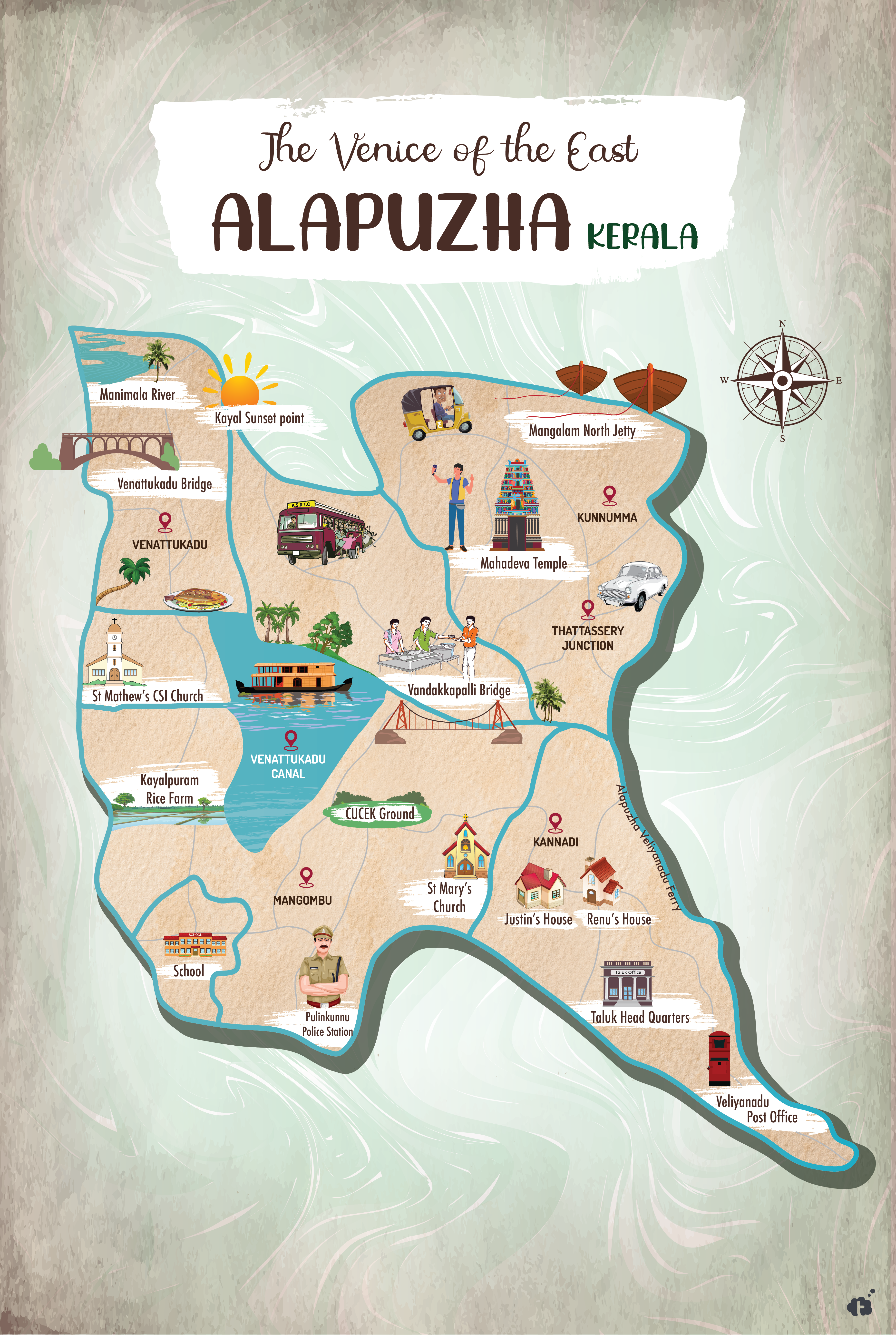 Alapuzha Map