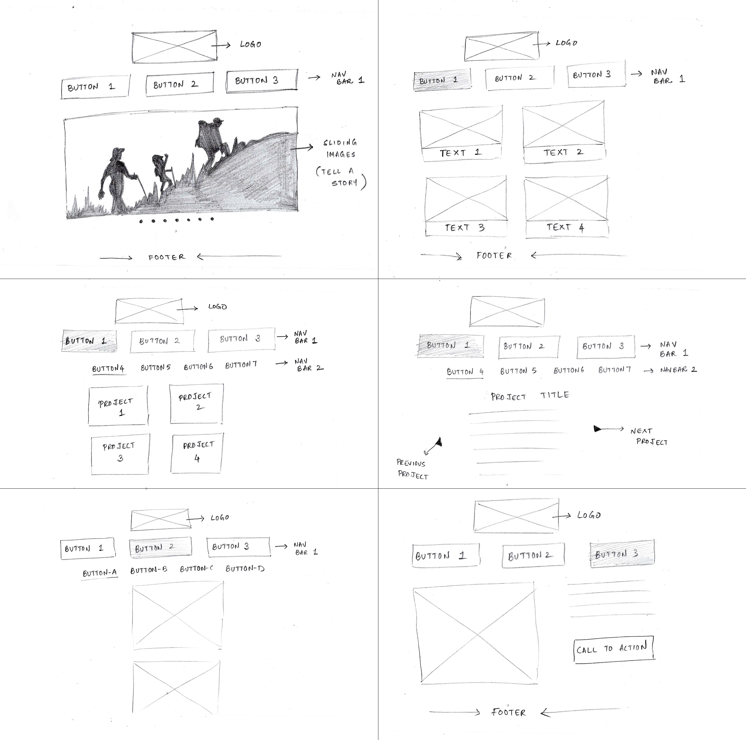 Sketches - Design Portfolio Website