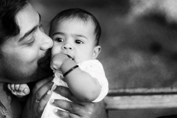 Portrait of a father and daughter