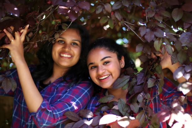 Portrait of two sisters