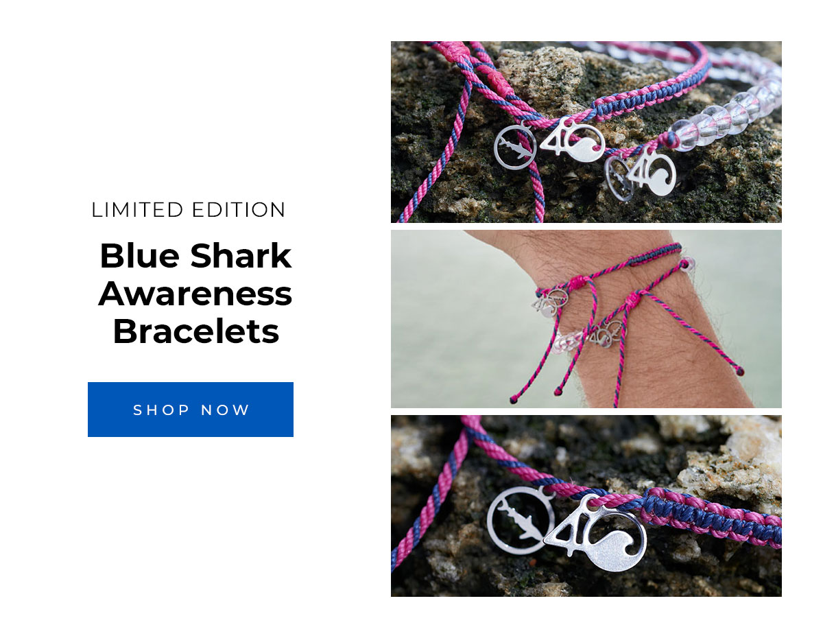 Limited edition hammerhead awareness bracelets.