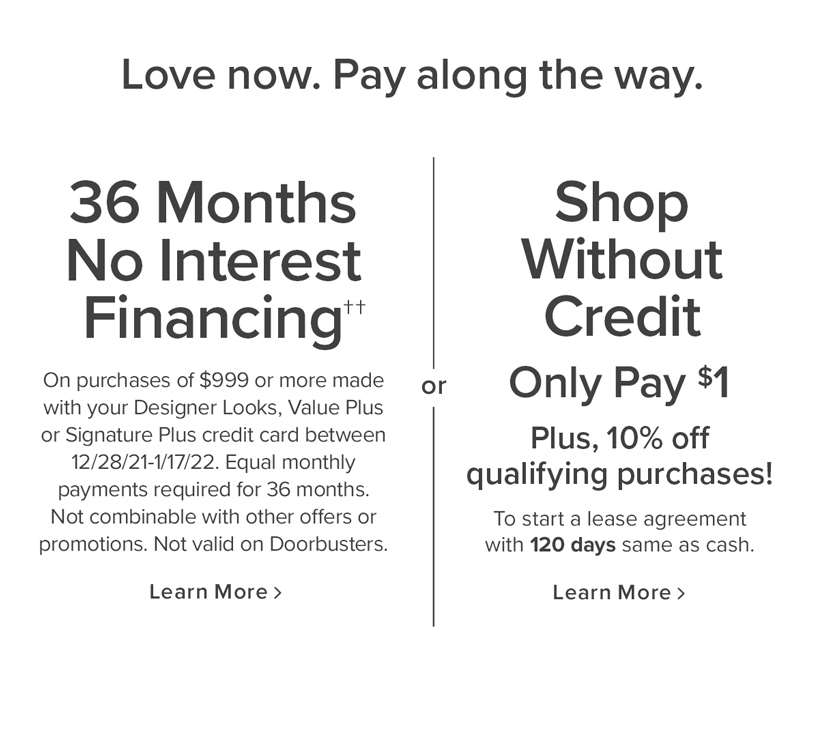 Financing options