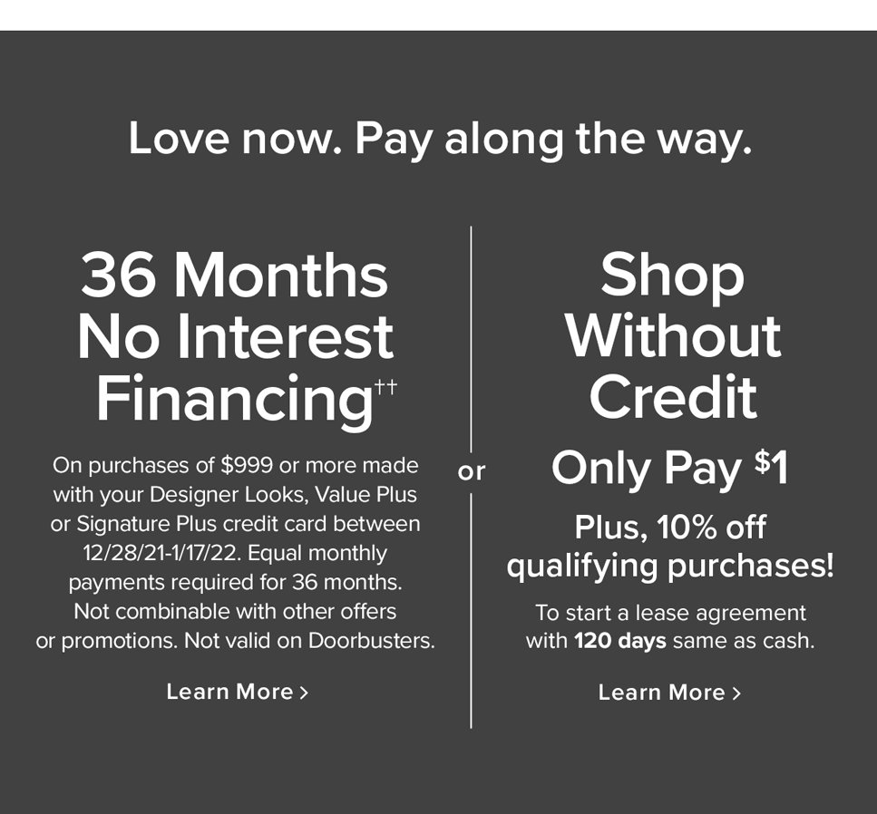 Financing options