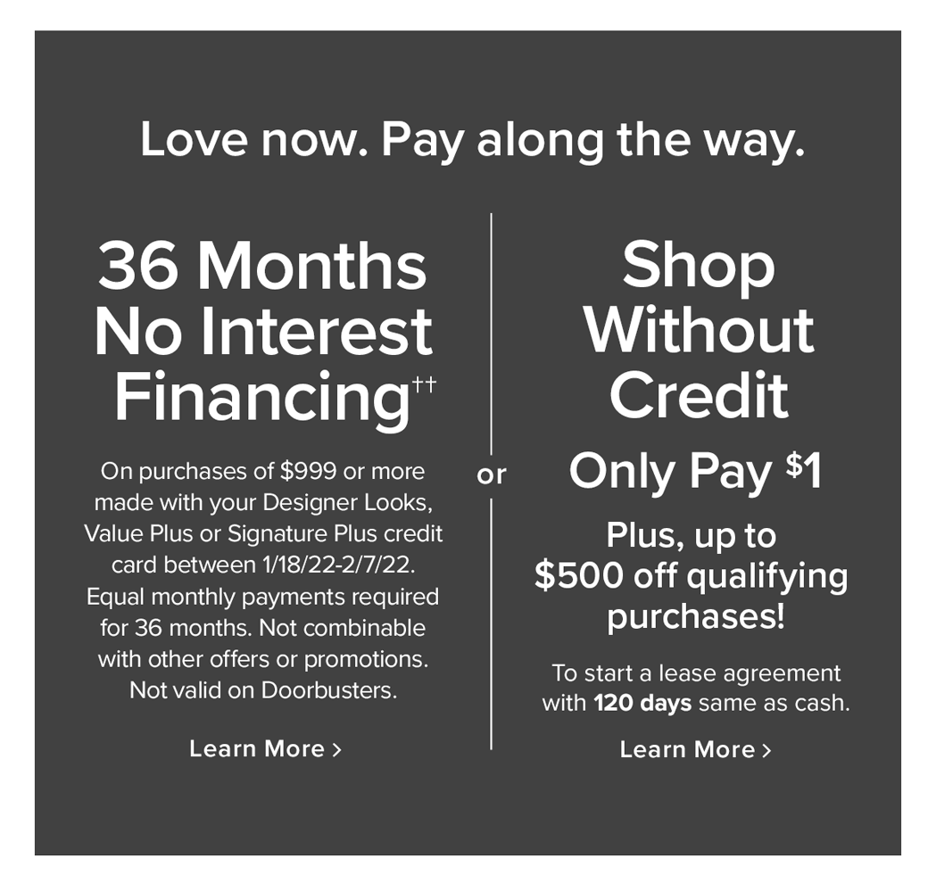 Financing options