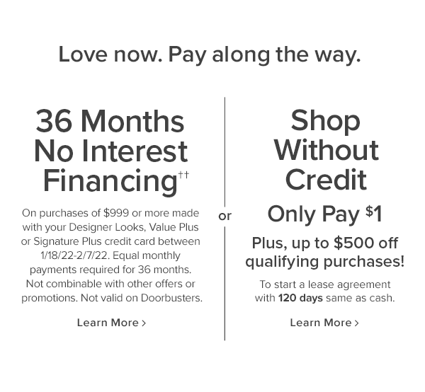 Financing options