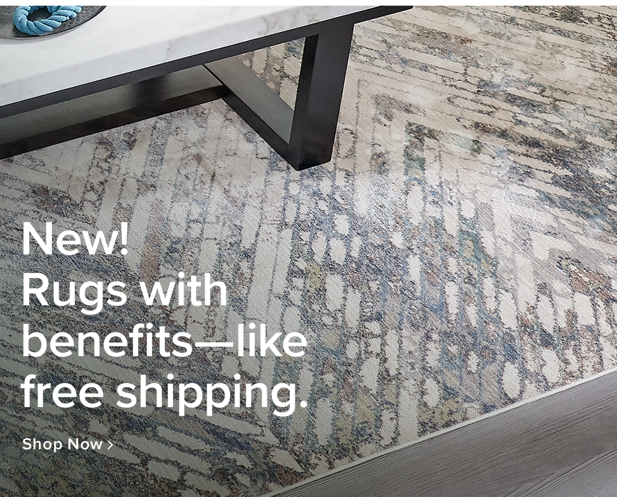 New! Rugs with benefits - like free shipping. | Shop Now
