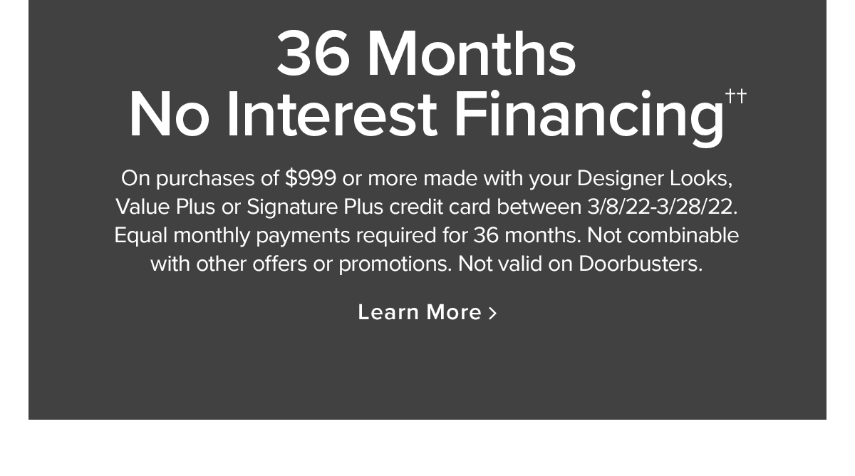 Financing Options | Learn More