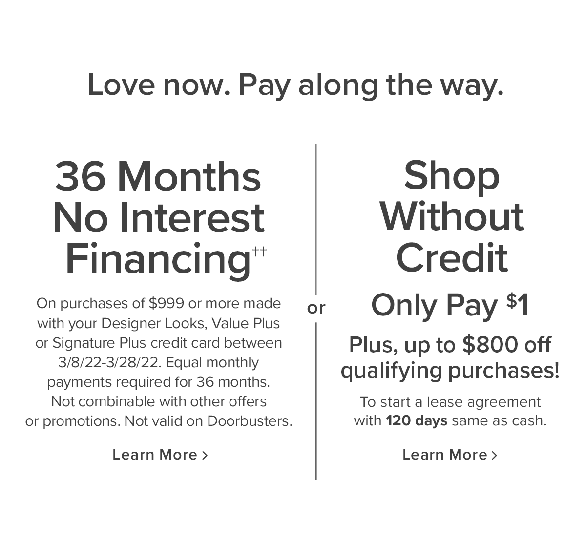 Financing Options | Learn More