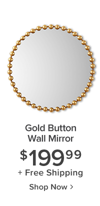 Shop Gold Button Mirror