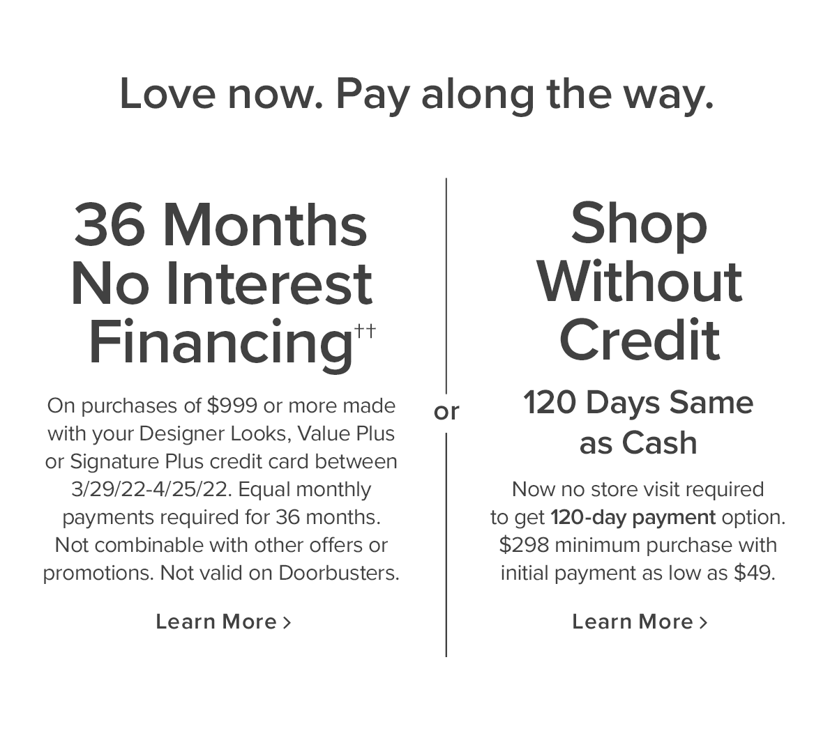 Financing Options | Learn More