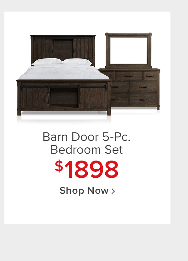 Barn Door 5-Pc. Bedroom Set