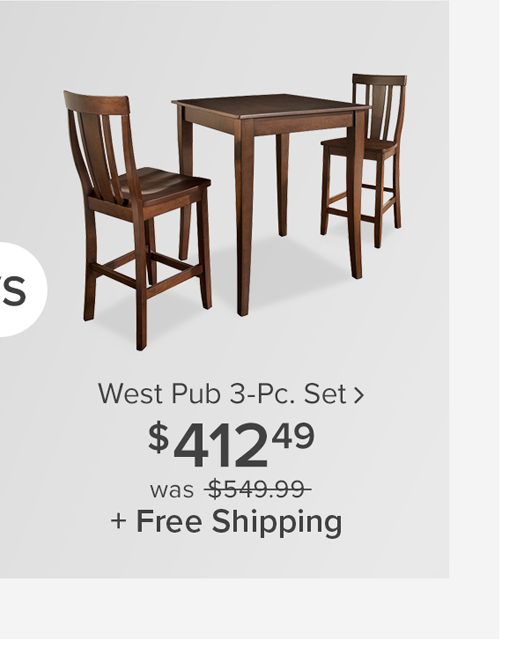 West Pub 3-Pc. Set