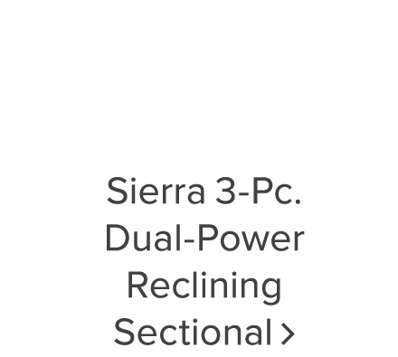 Sierra 3-Pc. Dual-Power Reclining Sectional