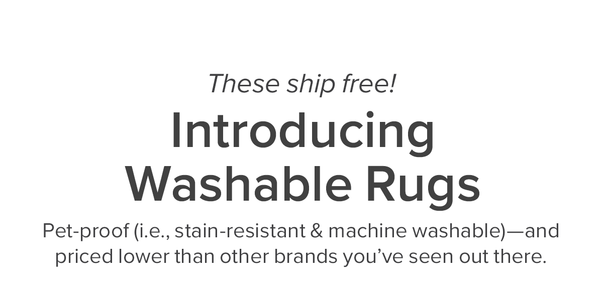 Introducing Washable Rugs