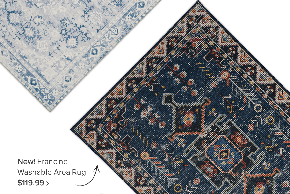 New! Francine Washable Area Rug