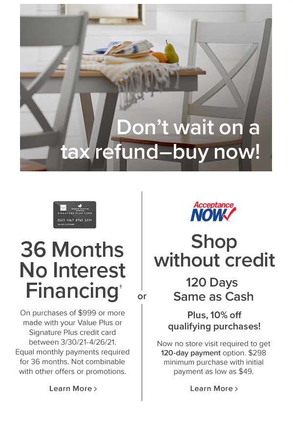 Financing options