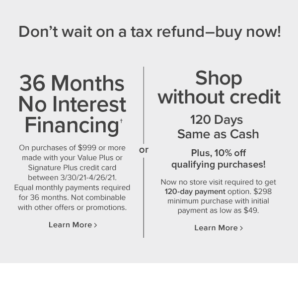 Financing options