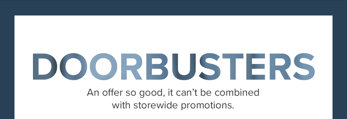 Shop Doorbusters