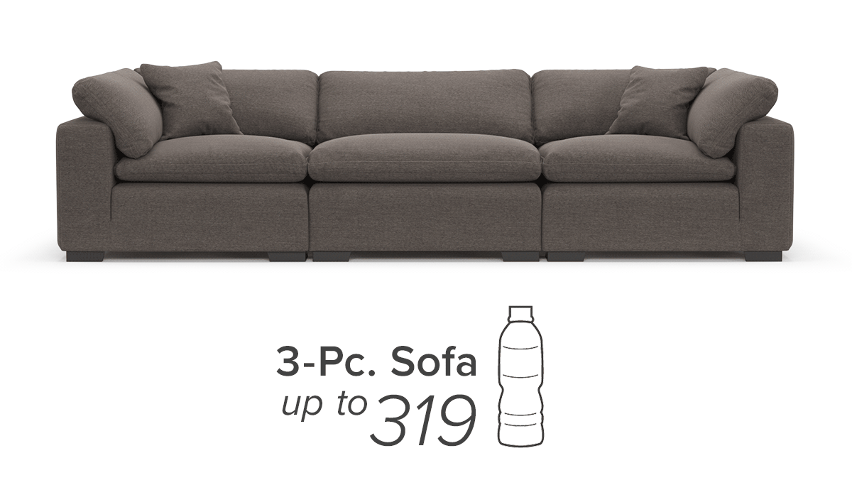 3-Pc. Sofa up to 319 bottles