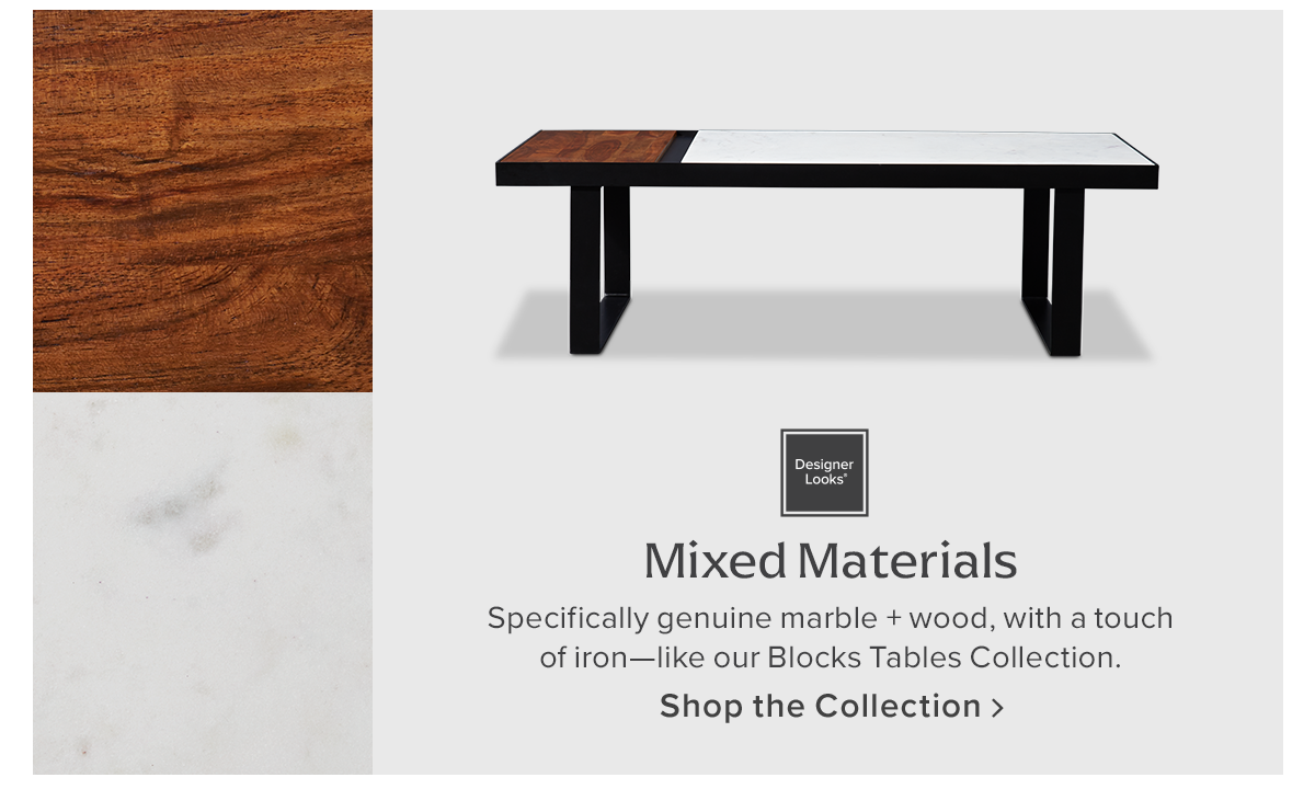 Mixed Material | Blocks Tables Collection