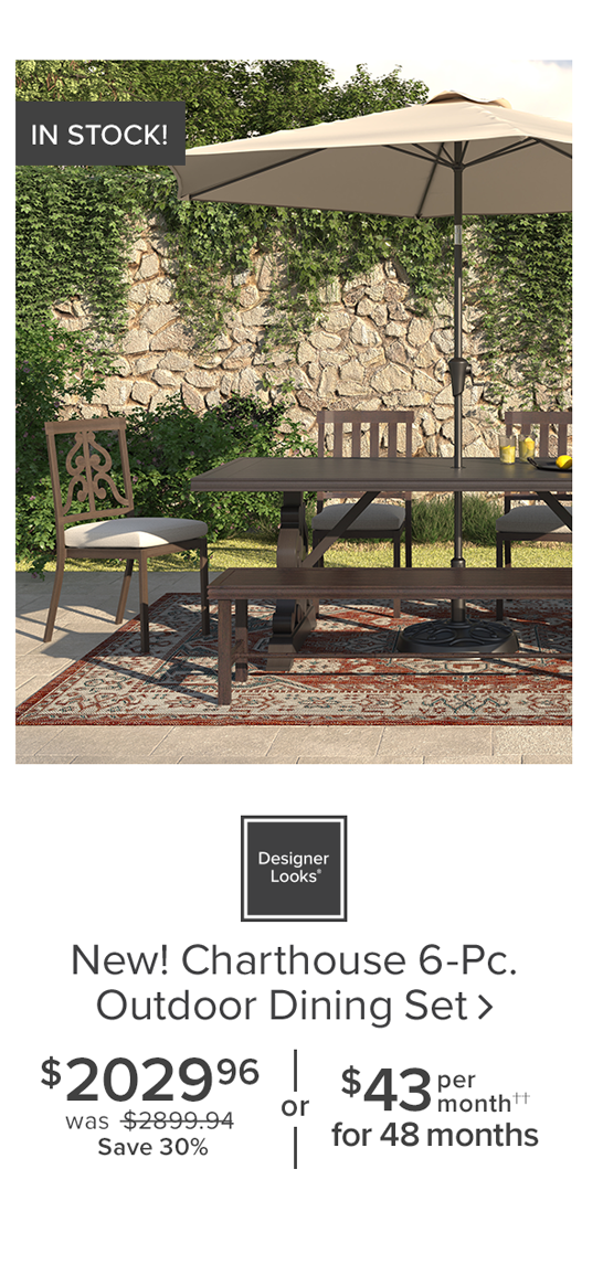 Charthouse 6-Pc. Outdoor Dining Set