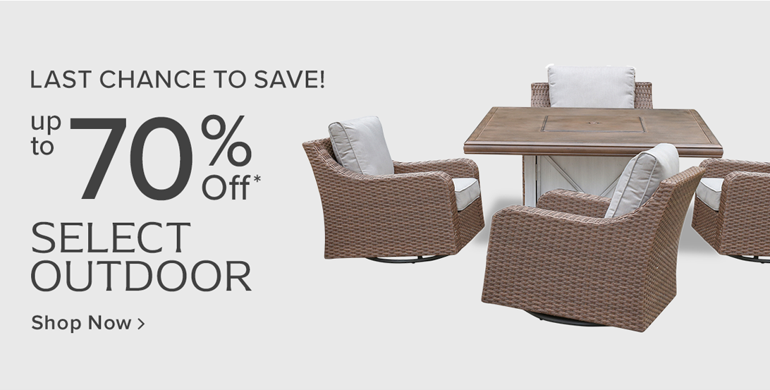 Up to 70% off select outdoor