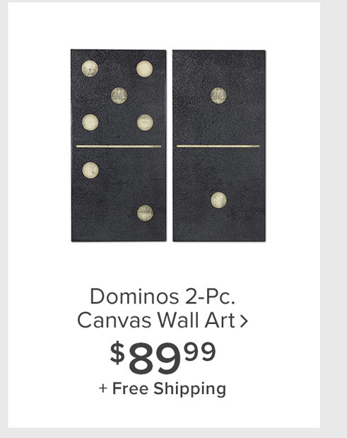 Dominos 2-Pc. Canvas Wall Art