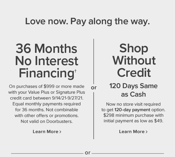 Financing options