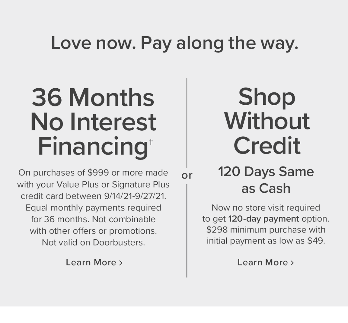 Financing options