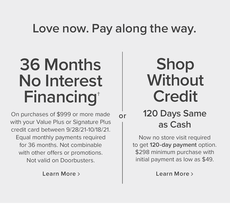 Financing options