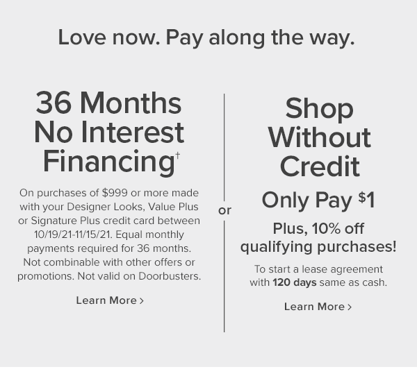 Financing options