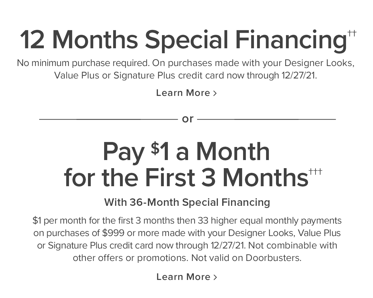 Financing options