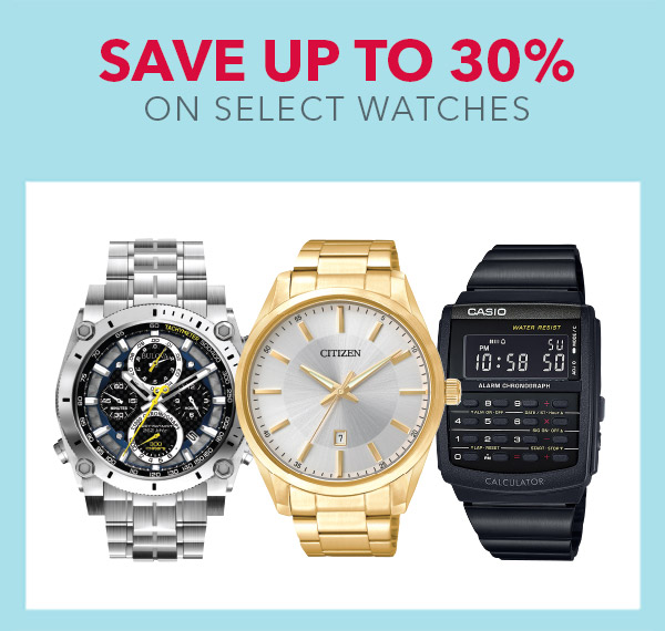 Save up to 30% on select watches