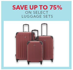 Save on select luggage sets