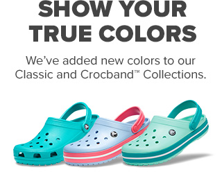 Show your true colors - We've added new colors to our Classic and Crocband Collections.