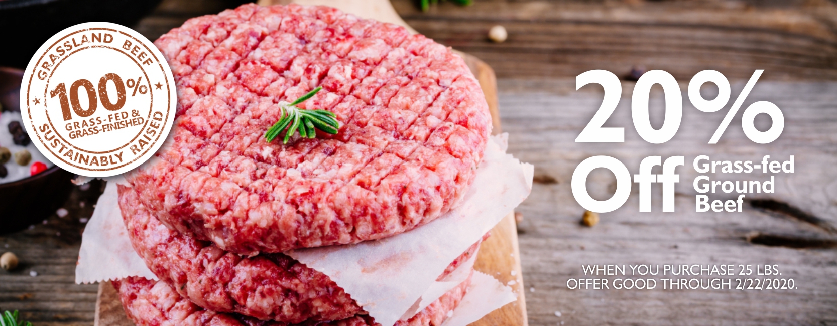 Grassfed ground beef sale